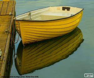 Puzzle Bateau jaune