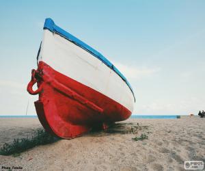 Puzzle Bateau sur la plage