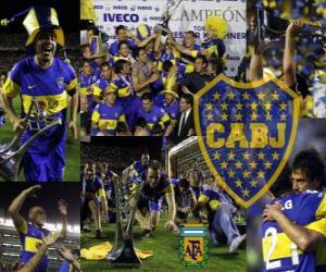 Puzzle Boca Juniors, champion de le tournoi Apertura 2011 de l'Argentine