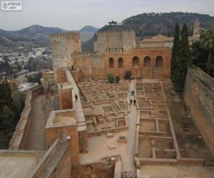 Puzzle L'Alcazaba de la Alhambra, Grenade, Espagne