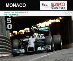 Puzzle Lewis Hamilton - Mercedes - Grand Prix de Monaco 2014, 2e classés