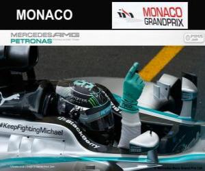 Puzzle Nico Rosberg fête sa victoire dans le Grand Prix de Monaco 2014