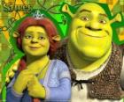 Shrek et Fiona rendus et très heureux