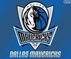 Logo Dallas Mavericks, équip de NBA. Division Sud-Ouest, Conférence Ouest 