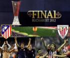 Atlético Madrid vs Athletic Bilbao. Finale Europe Ligue 2011-2012 dans le stade National de Bucarest, Roumanie