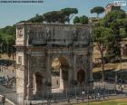 L’arc de Constantin est un arc de triomphe situé entre le Colisée et le Palatin, à Rome
